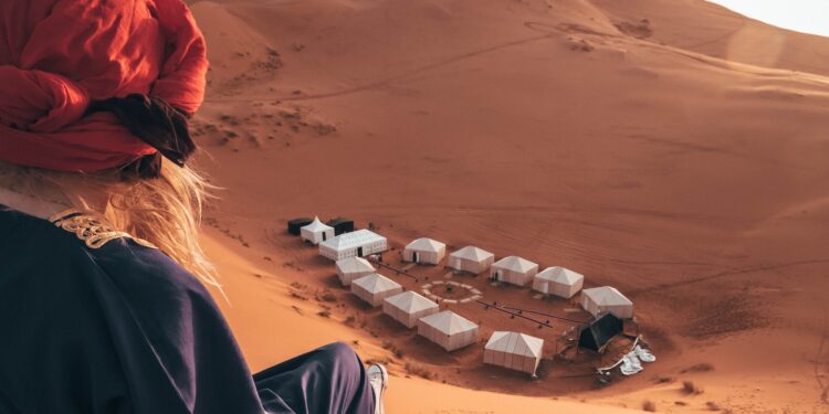 Dormir en el desierto Sahara de Marruecos