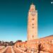 Koutoubia-moskeen i Marrakech og dens Minaret